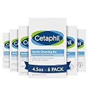 Cetaphil Gentle Cleansing Face and Body Bar, 4.5 oz Bar (Pack of 6), Nourishing Cleanser Bar For Dry, Sensitive Skin, Non-Comedogenic, (Packaging May Beauty & Personal Care Cetaphil