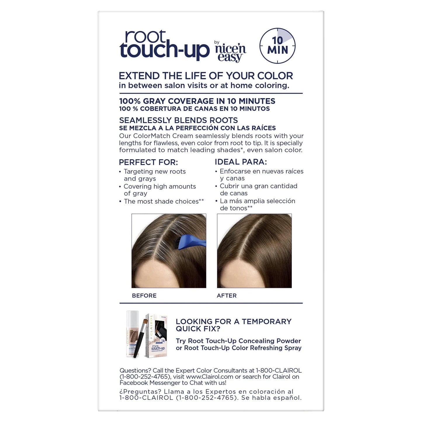 Clairol Nice n Easy Touch, Up, 005G, Medium Golden Brown, 2 pk Beauty & Personal Care Clairol