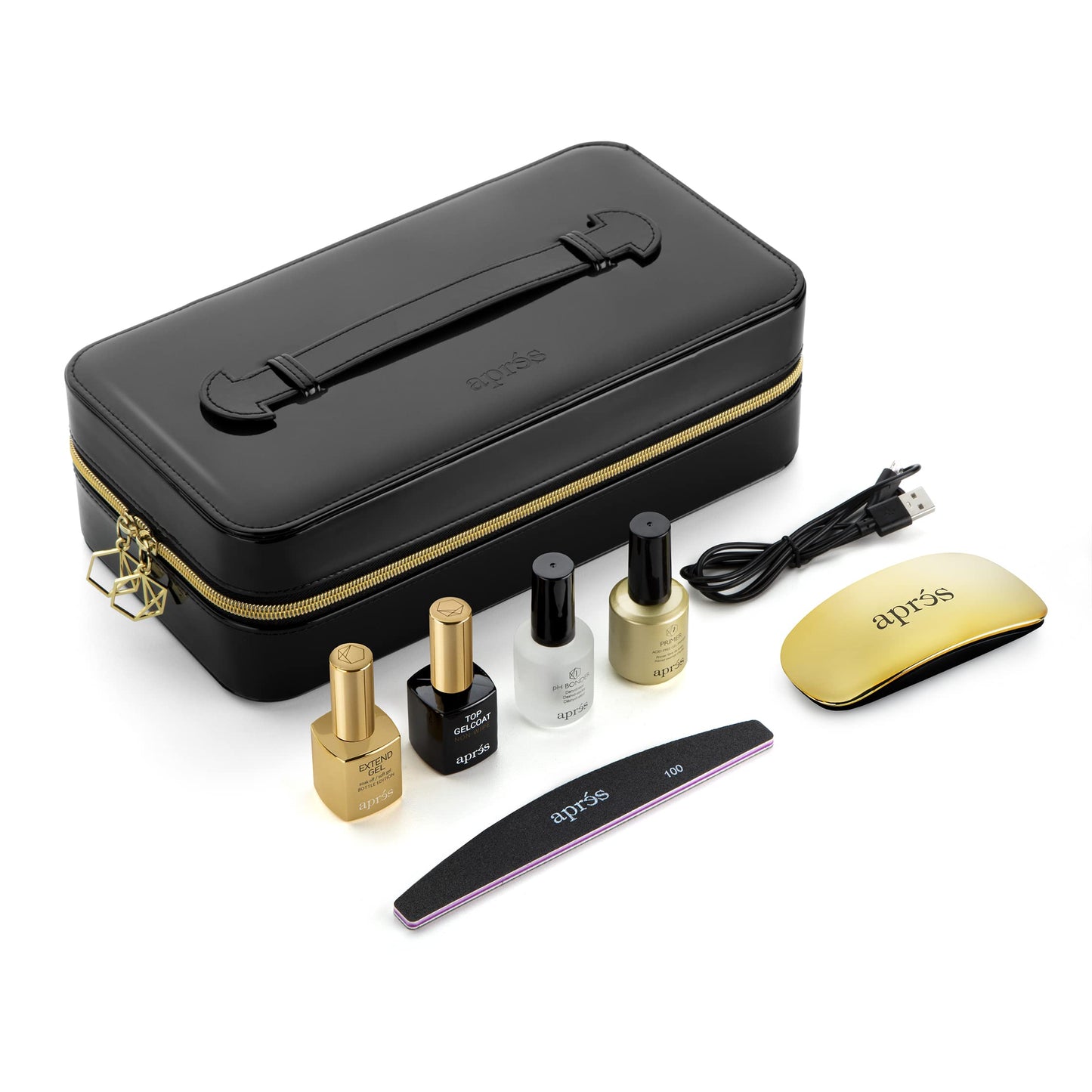 Apres Nail Gel-X Nail Extension Kit & Natural Round Short Box of Tips | Bundle Set | 500 Gel-X Tips | Premium Quality | 10 Sizes 0-9 | No Size 00 Beauty & Personal Care APRÉS