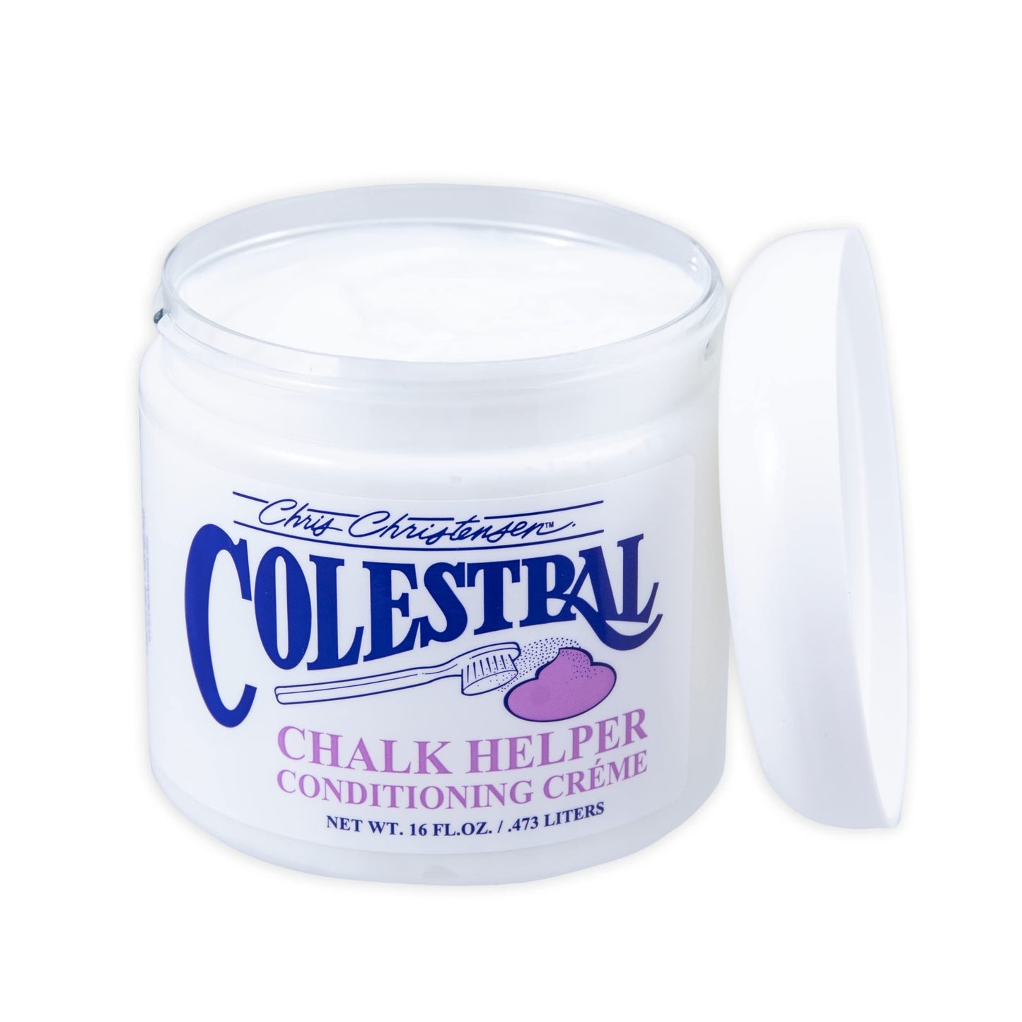 Chris Christensen Colestral Chalk Helper Conditioning Crème, Groom Like a Professional, Restores Moisture, 16 oz Jar Beauty & Personal Care Chris Christensen