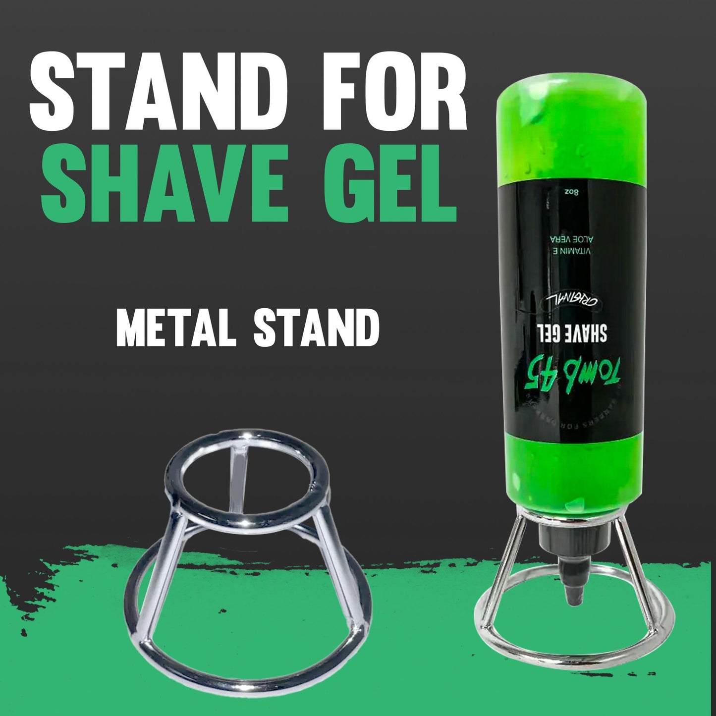 Tomb 45 Shave Gel Bottle Stand - Ready To Use at Barber Shop or at Home Beauty and Personal Care Tomb 45