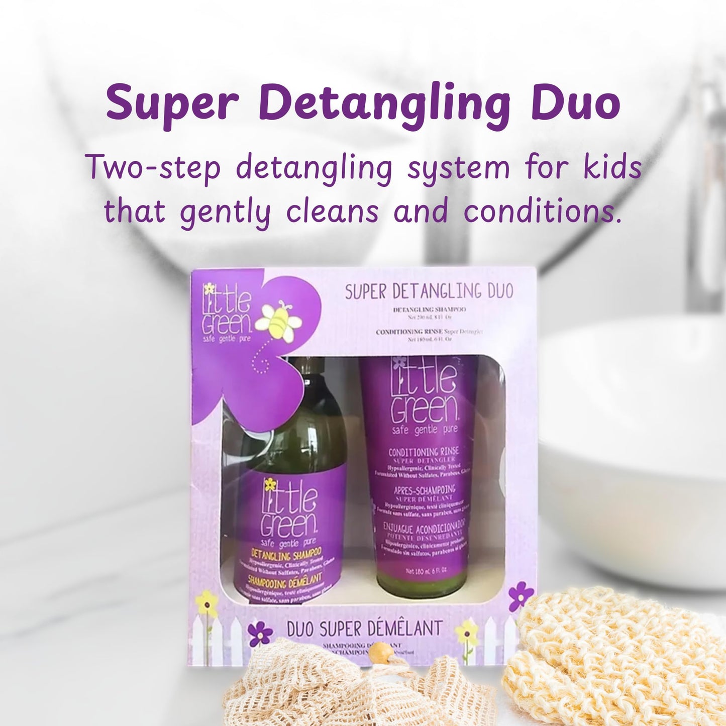 Little Green Kids Super Detangling Duo Kit Beauty & Personal Care Little Green