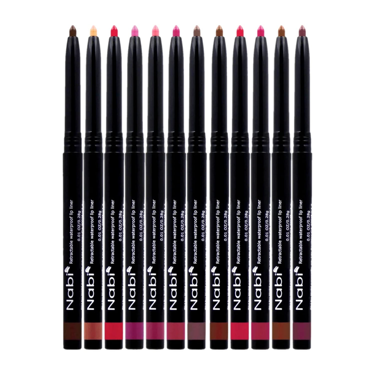 Beauty Spot 12 Colors Retractable Waterproof Lip Liner Set, Roll It Up Auto Lip Liner Pencil, Long Lasting Fade Resistant Beauty & Personal Care Beauty Spot