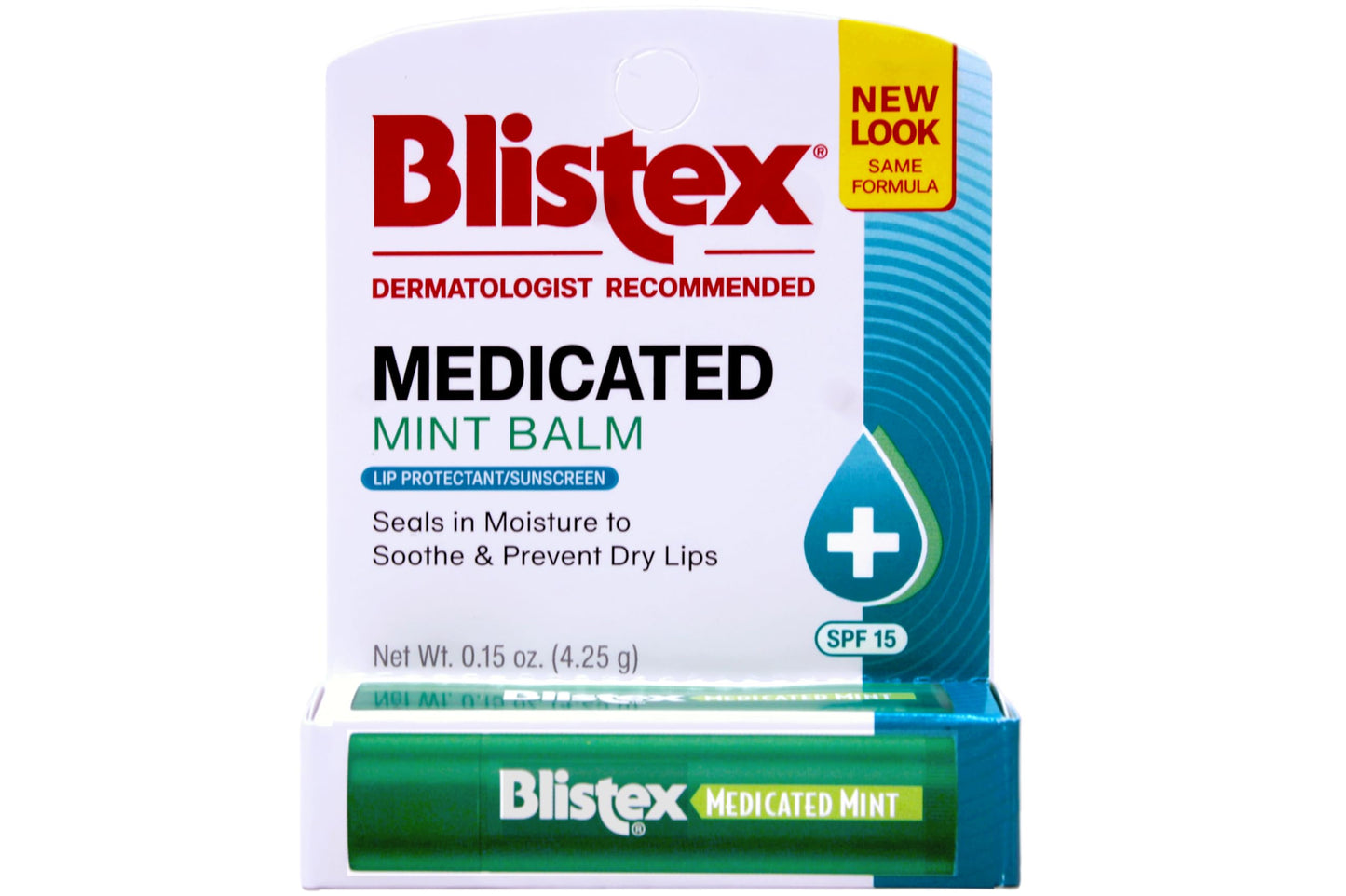 Blistex Medicated Mint Balm SPF 15 0.15 oz (Pack of 9) Beauty and Personal Care Blistex