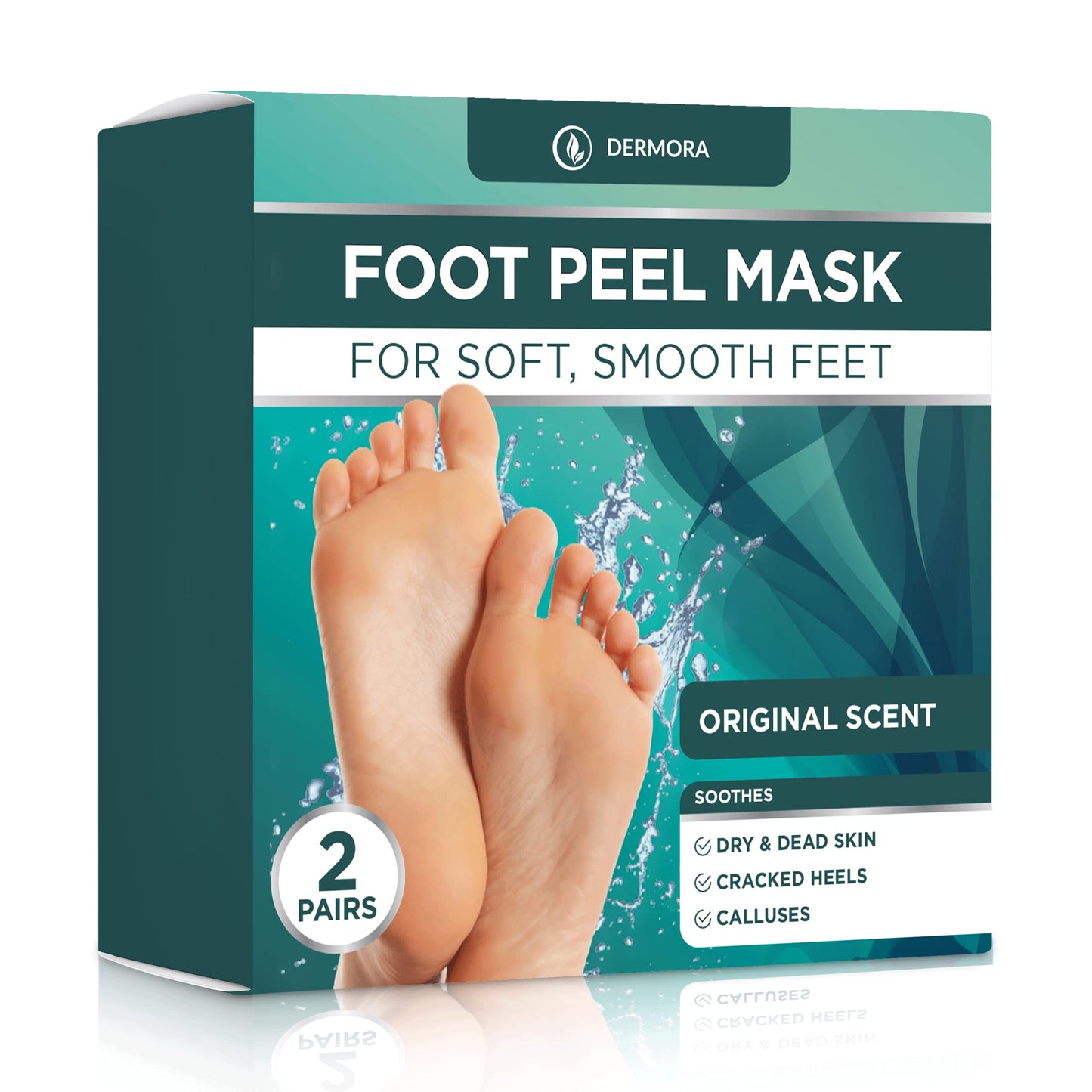 DERMORA Foot Peel Mask, Exfoliating Foot Peeling Mask, 2 Pairs, Original Beauty and Personal Care DERMORA Default Title
