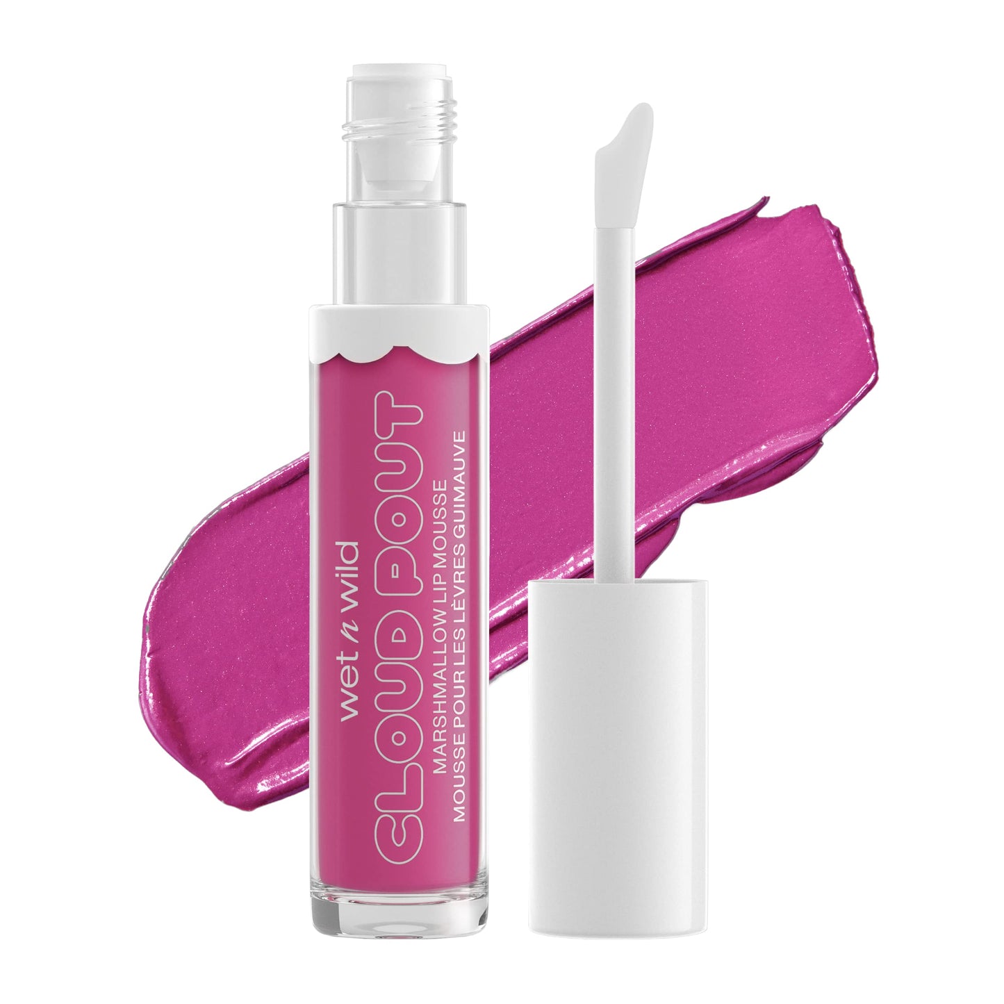 wet n wild Liquid Lipstick Cloud Pout Marshmallow, Hot Pink Candy Wasted | Matte Lip Cream Mousse | Argan Oil | Vitamin E Beauty & Personal Care wet n wild