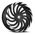 Azara AZA-534 28x9.5 6x135 6x139.7 +22 Cb 87.1 Gloss Black & Machined Beauty & Personal Care Azara