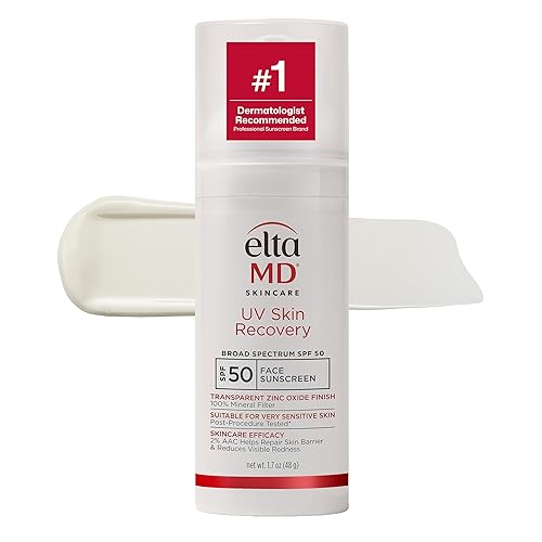 EltaMD UV Skin Recovery 100% Mineral Sunscreen, SPF 50, Redness Correcting Face Sunscreen, Safe for Sensitive Skin, 1.7oz Beauty & Personal Care EltaMD