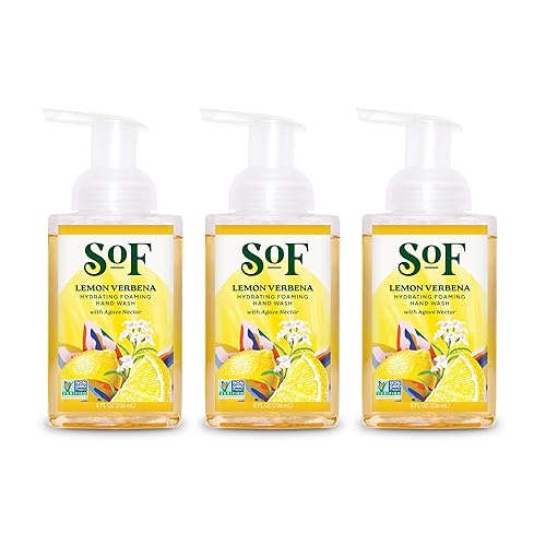 South Of France SoF Hydrating Foaming Hand Wash - With Organic Agave Nectar & Coconut Oil- Vegan & Non GMO- Free From Phthalates, Sulfates & Parabens Beauty & Personal Care South Of France