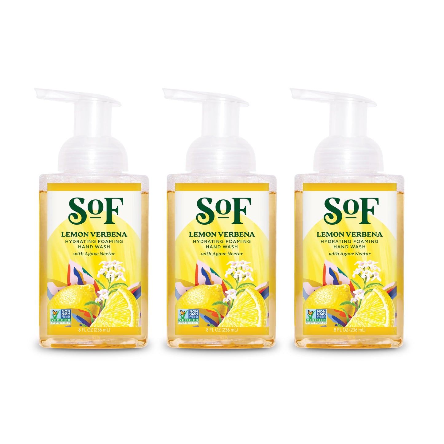 South Of France SoF Hydrating Foaming Hand Wash - With Organic Agave Nectar & Coconut Oil- Vegan & Non GMO- Free From Phthalates, Sulfates & Parabens Beauty & Personal Care South Of France