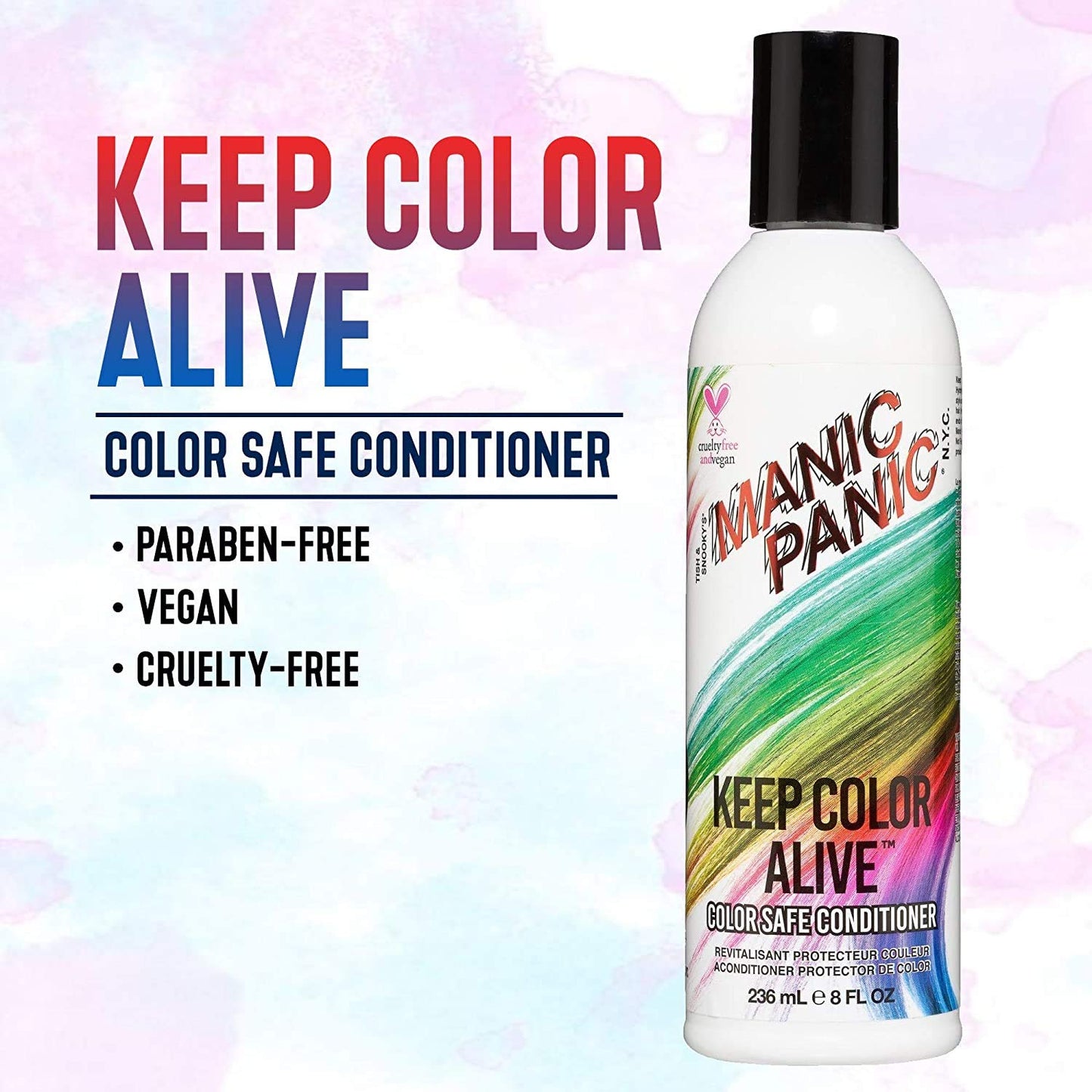 MANIC PANIC Shampoo & Conditioner Set for Color Treated Hair - Extend Color, Moisturize & Volumize - Repair Damaged Hair & Prevent Tangling - Sulfate Beauty & Personal Care MANIC PANIC