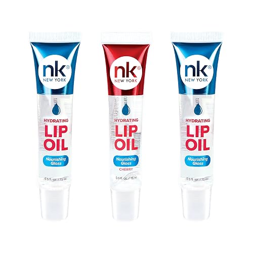 Nicka K Hydrating Lip Oil Nourishing Glass (GLOSS2PK-CHERRY) Beauty & Personal Care NICKA K NEW YORK
