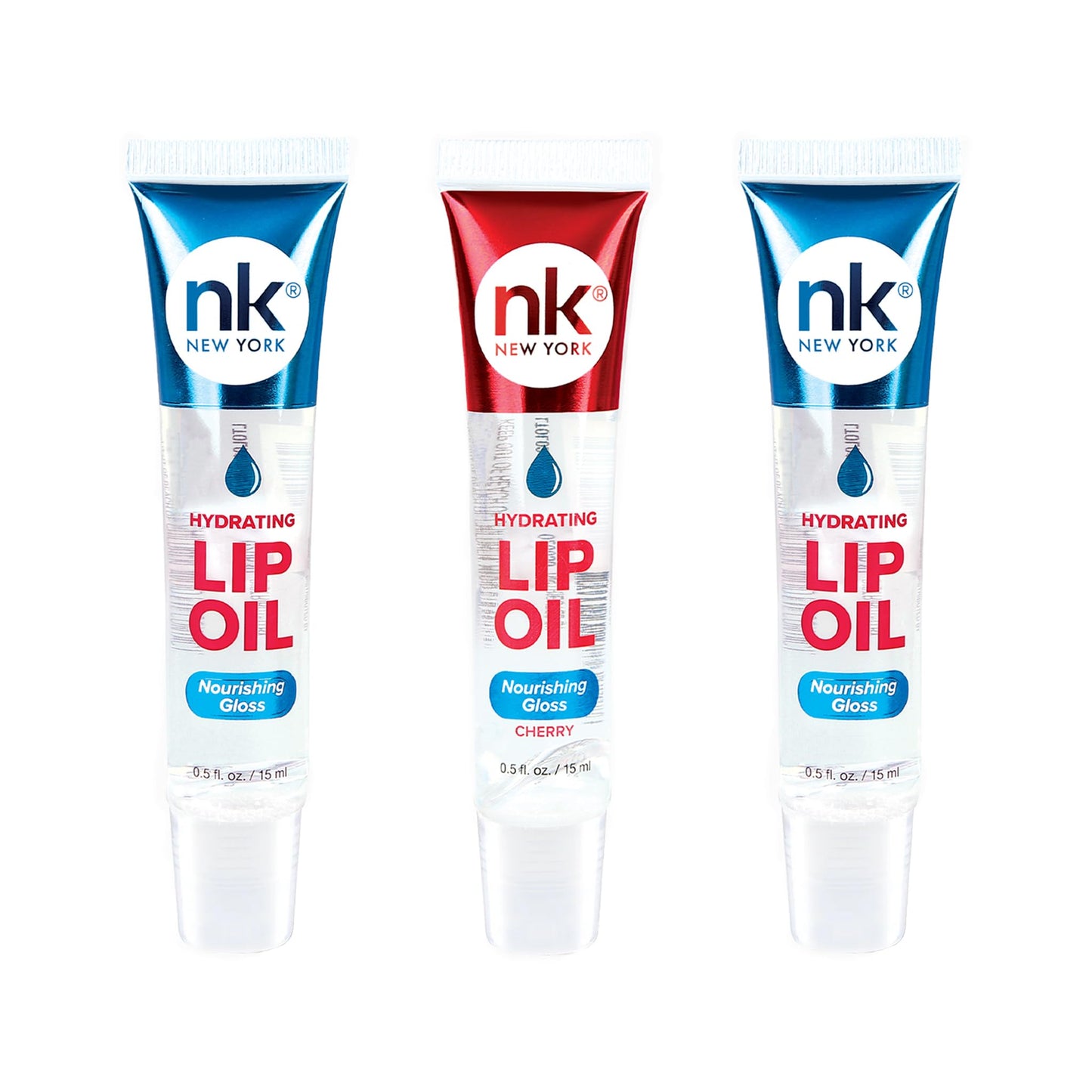Nicka K Hydrating Lip Oil Nourishing Glass (GLOSS2PK-CHERRY) Beauty & Personal Care NICKA K NEW YORK