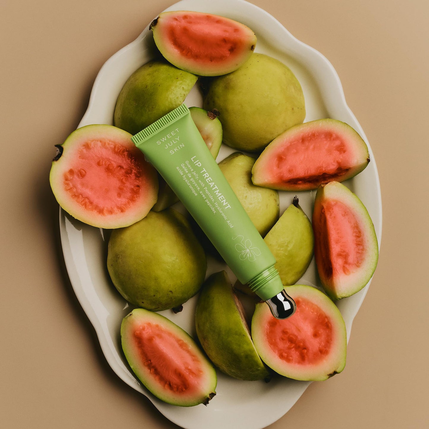 SWEET JULY SKIN Lip Treatment - Hydrating & Plumping Lip Balm with a Lip Peptide and Antioxidant Fruit Oils, Smooths & Softens, Vegan, Clean, 0.5 oz Beauty and Personal Care SWEET JULY