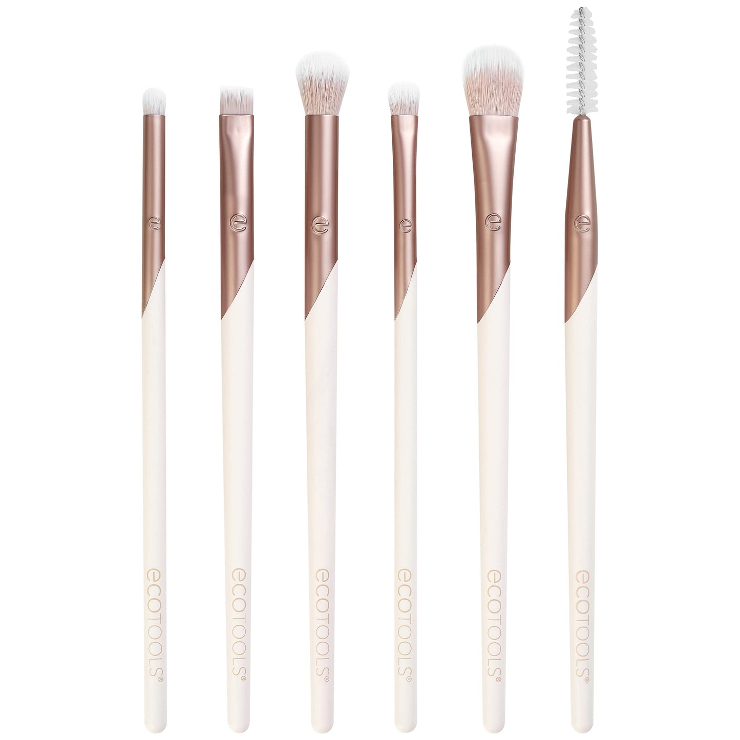 EcoTools Luxe Exquisite Eye Makeup Brush Kit, For Eyeshadow, Eyeliner, & Brow Makeup, Professional Eye Brush Set, Eco-Friendly Makeup Tools, Synthetic Beauty & Personal Care EcoTools