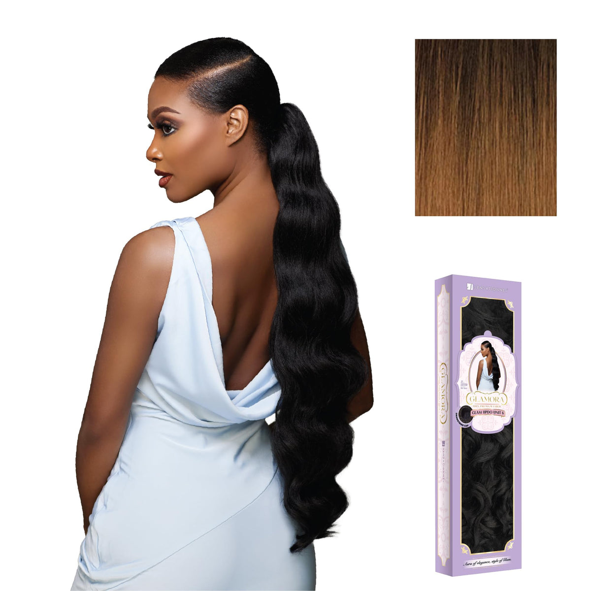 Sensationnel Glamora Glam Updo Hairextension-Unit 6,T2/30