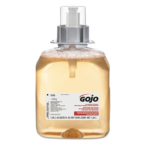 GOJO Luxury Foam Antibacterial Handwash, Fresh Fruit Fragrance, 1250 mL Foam Hand Soap Refill for GOJO FMX-12 Push-Style Dispenser (Pack of 3) Beauty & Personal Care GOJO