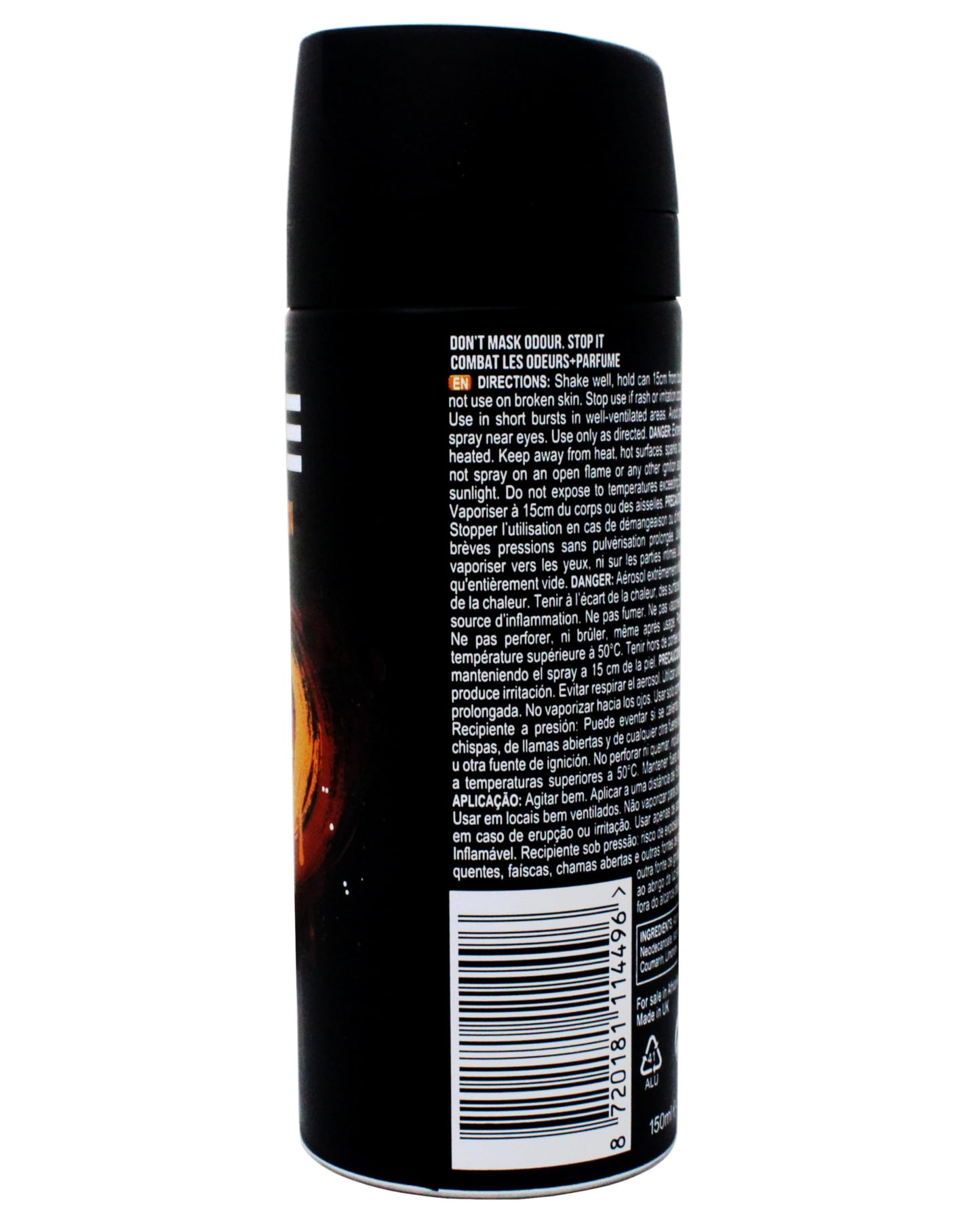 Axe Dark Temptation Deodorant Body Spray By Axe for Unisex - 5.07 Oz Deodorant Spray, 5.07 Oz Beauty and Personal Care AXE