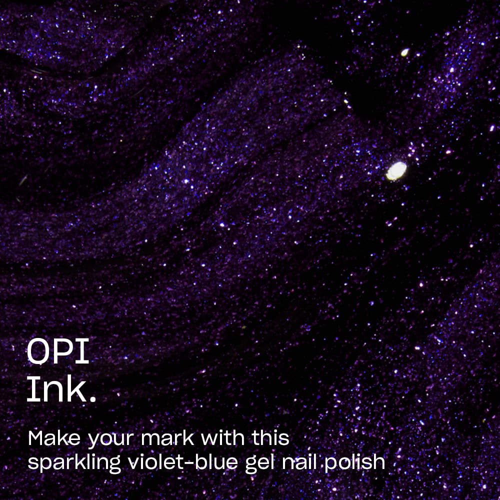OPI Nail Lacquer OPI Ink. | Opaque Dark Purple Shimmer Chip Resistant Nail Polish | Fast Drying, Streak Free Beauty & Personal Care OPI