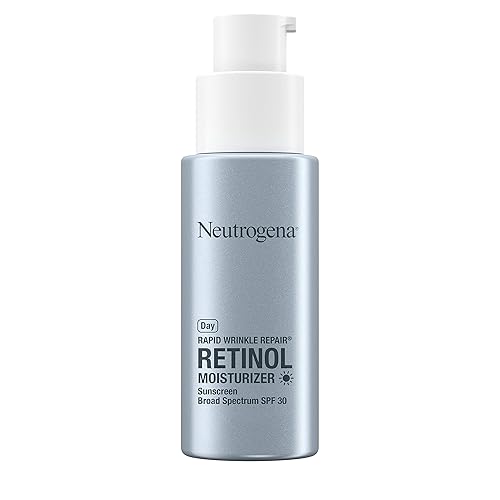 Neutrogena Rapid Wrinkle Repair Retinol Anti-Wrinkle Moisturizer with SPF 30 Sunscreen, Daily Anti-Wrinkle Face & Neck Retinol Cream with Hyaluronic Beauty & Personal Care Neutrogena