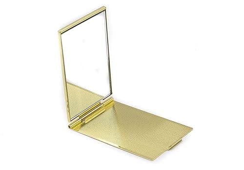 Stephanie Imports Compact Mirror, Small 2 Sided Pocket Mirror 1X Magnification (Gold) Beauty & Personal Care Stephanie Imports