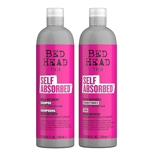 Bed Head by TIGI Frizz Control Shampoo and Conditioner Set for Dry Hair, Self Absorbed Nourishing Hair Care to Visibly Repair and Strengthen Hair From Beauty & Personal Care TIGI