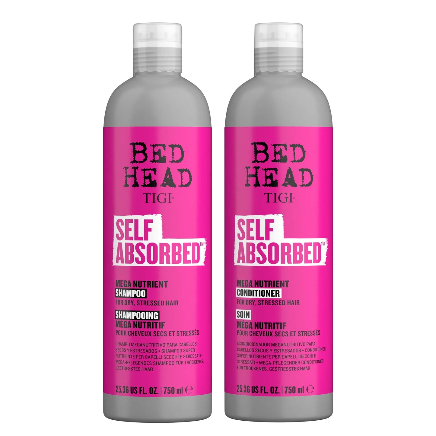 Bed Head by TIGI Frizz Control Shampoo and Conditioner Set for Dry Hair, Self Absorbed Nourishing Hair Care to Visibly Repair and Strengthen Hair From Beauty & Personal Care TIGI