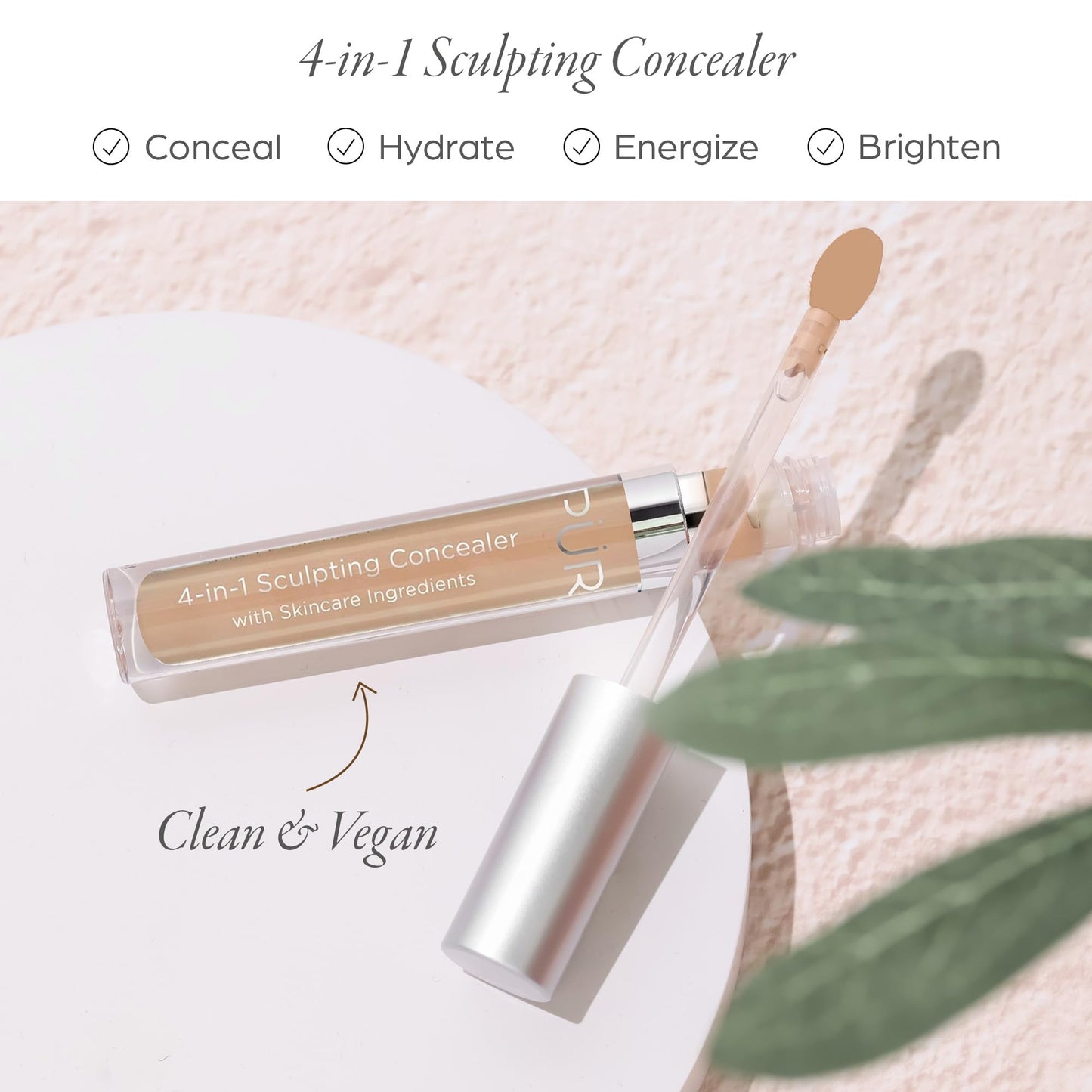 PÜR MINERALS 4-in-1 Sculpting Concealer, Moisturizing Formula, Covers Imperfections, Lightweight medium to full coverage, Revitalizes Complexion Beauty & Personal Care PÜR MINERALS