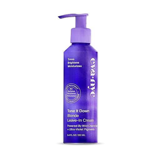 EVANYC Leave-In Hair Cream for Blonde Hair, 5.4 Fl Oz - Leave In Conditioner Helps Eliminate Brassy Yellow Tones, No-Rinse Toner Beauty & Personal Care EVA·NYC