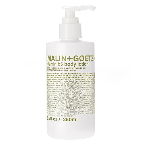MALIN+GOETZ Vitamin B5 Body Lotion, Lightweight Daily Moisturizer with Avocado & Grapeseed Oils, Hydrating, Nourishing, Long-Lasting & Bergamot Beauty & Personal Care MALIN+GOETZ