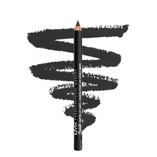 NYX PROFESSIONAL MAKEUP Suede Matte Lip Liner, Velvety-Smooth, Long-Lasting Formula For A Defined Lip Makeup Look - Alien (Black) Beauty & Personal Care NYX PROFESSIONAL MAKEUP