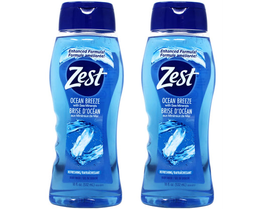 Zest Body Wash Ocean Breeze with Sea Minerals Refresh 18 Ounce (Pack of 2) Beauty & Personal Care Zest