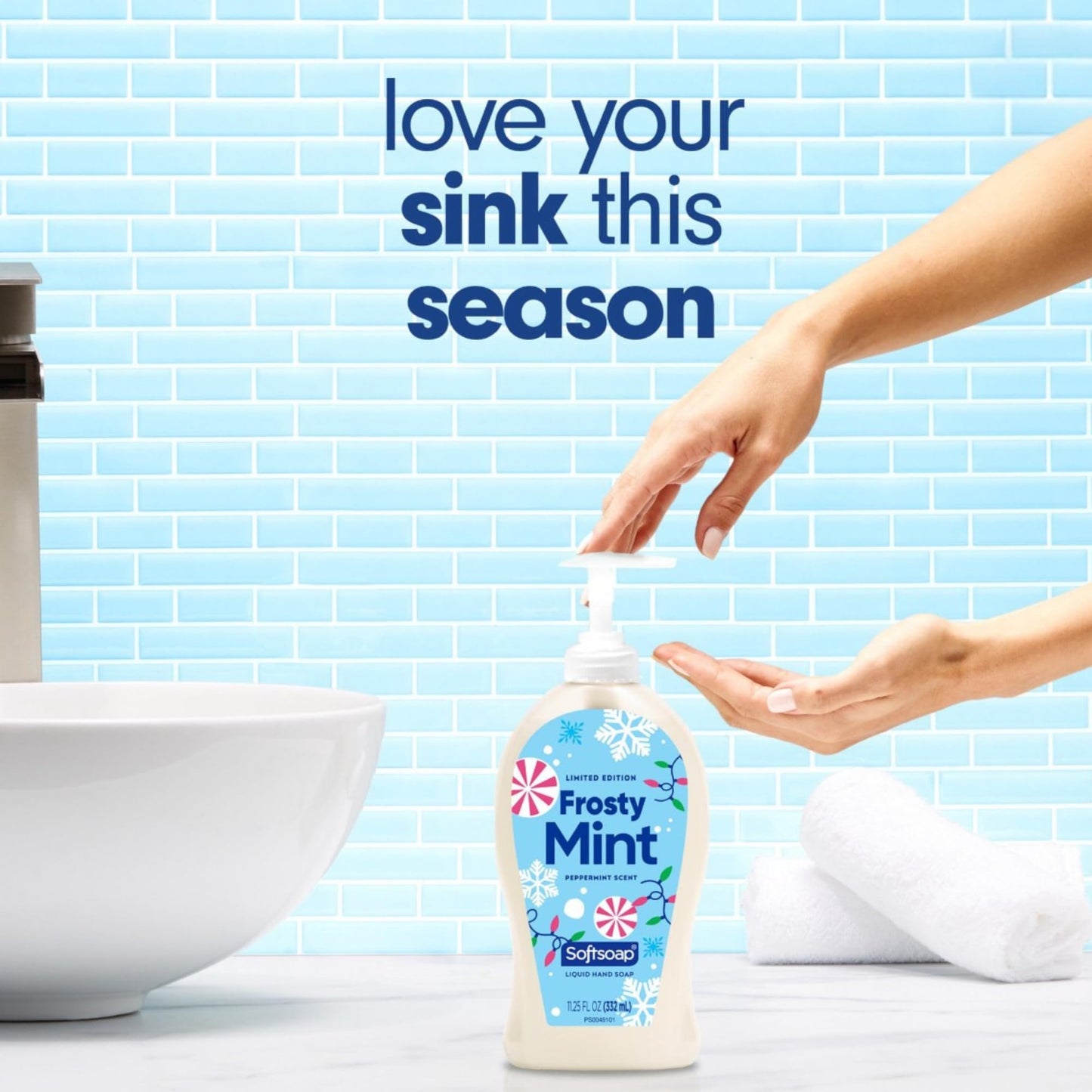 Softsoap Limited Edition Frosty Mint Peppermint Scented Liquid Hand Soap, 11.25 Fl Oz, 2 Pack, Winter Holiday Design Beauty & Personal Care Softsoap