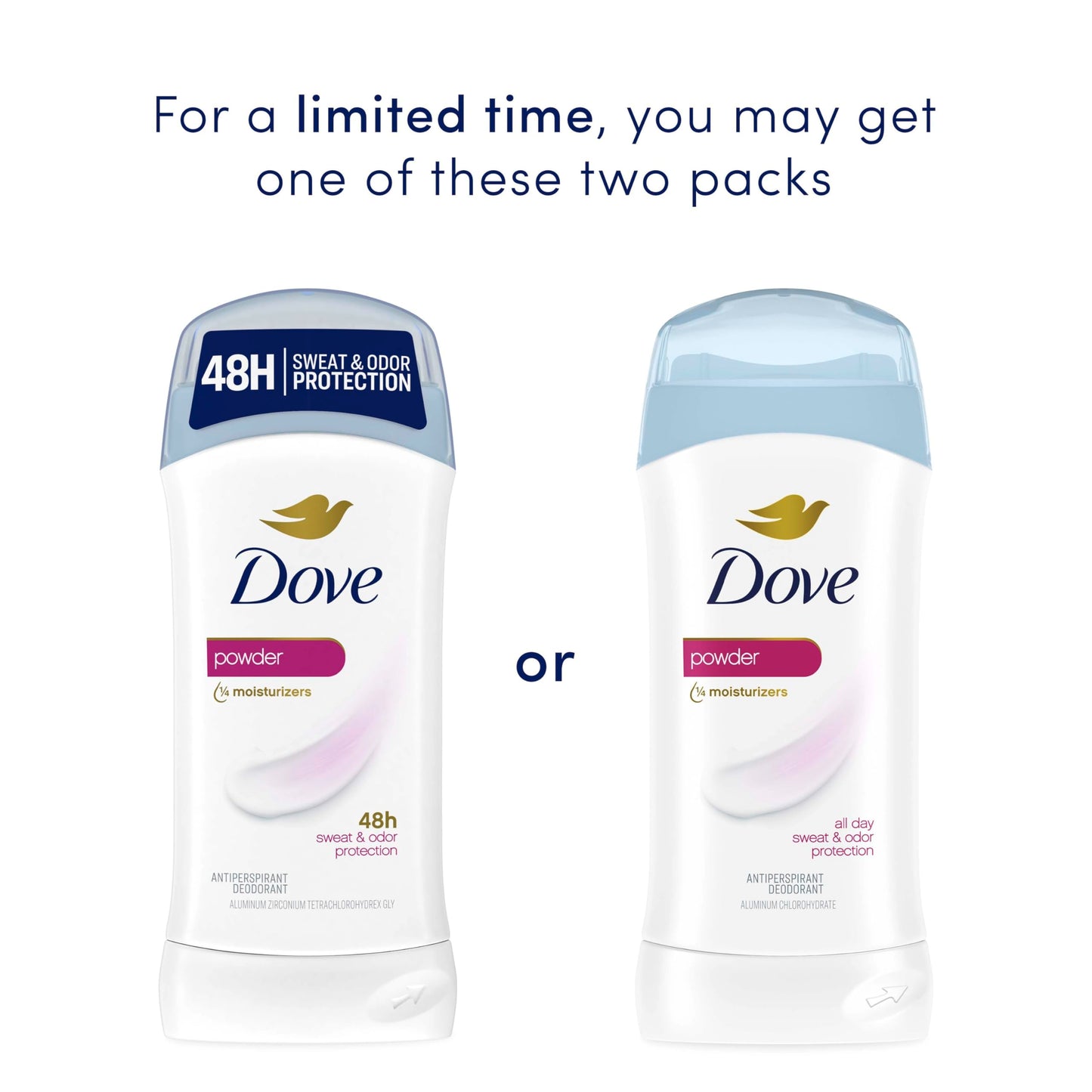 Dove Antiperspirant Invisible Solid, Scent: Powder, Size: 2.6 oz (2 Pack) Beauty and Personal Care Dove