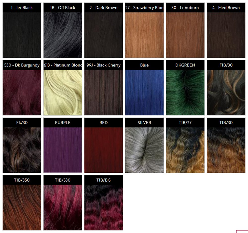 Sensationnel Empire curly weave hair - 27 pcs human hair for weaving and sew in styles 3 different length 1,2,3 inch (RED)