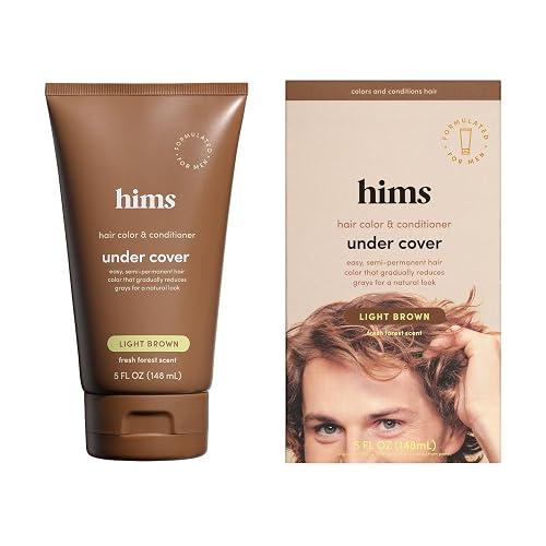 hims Under Cover Hair Color & Conditioner - With Argan Oil - Semi-Permanent In-Shower Hair Dye - Blends Grays Naturally - Sulfate-Free & Cruelty-Free Beauty & Personal Care HIMS & HERS