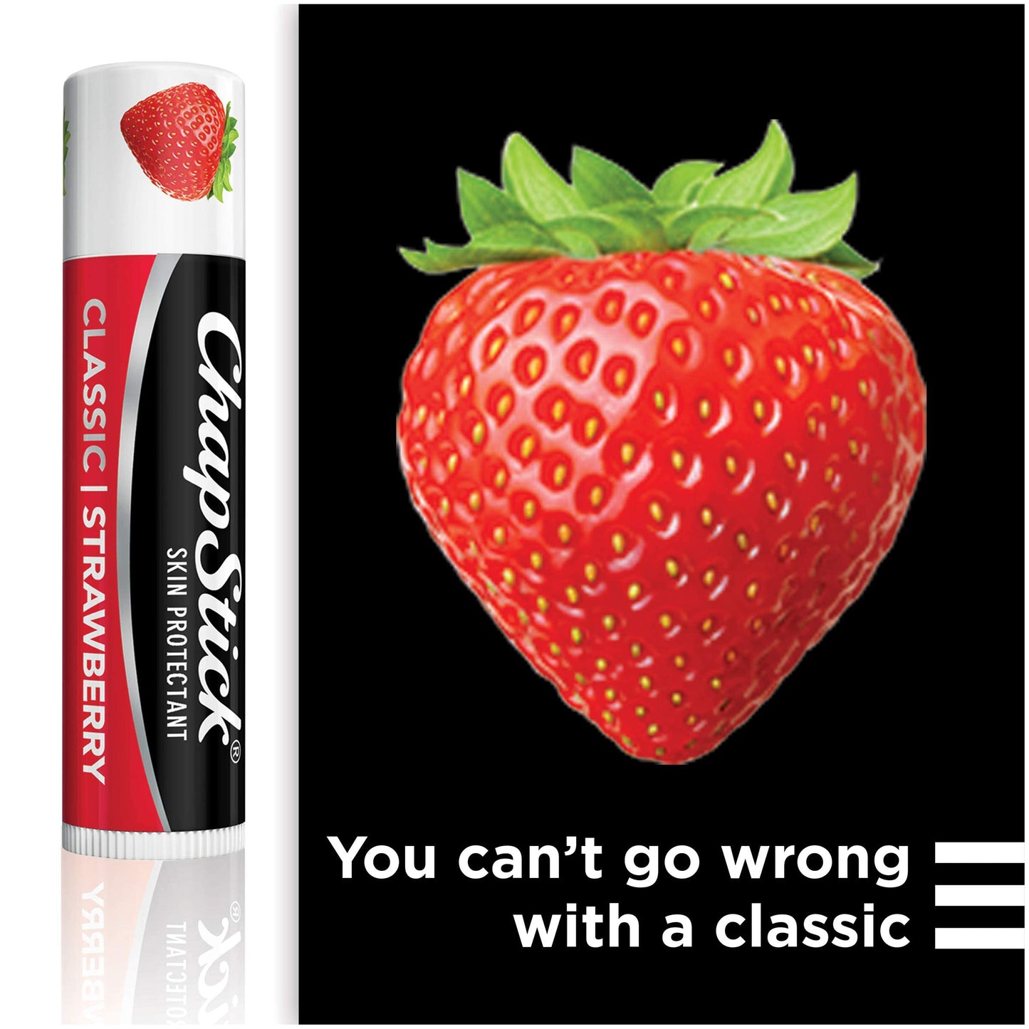 ChapStick Classic, Skin Protectant/Sunscreen SPF 4, .15 Oz.,Strawberry (Value Bundle 2 Pack) Beauty & Personal Care ChapStick
