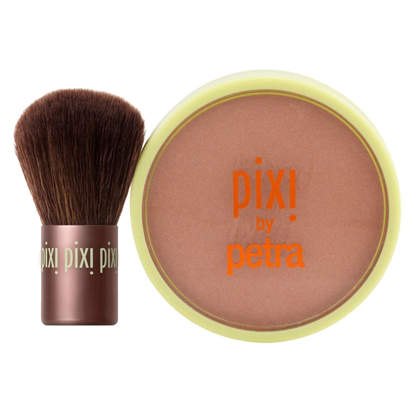 Pixi Beauty Bronzer + Kabuki | Hydrating, Silky Bronzing Powder with Included Brush | Perfectly Pigmented & Long-Wearing Bronzer | For Natural Warmth Beauty & Personal Care Pixi