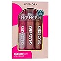 SEPHORA Collection Glossed Lip Gloss Trio Gift Set - 3 x 5 mL Glossed Lip Gloss in 01 Boss, 100 Busy and165 Iconic. Beauty & Personal Care SEPHORA