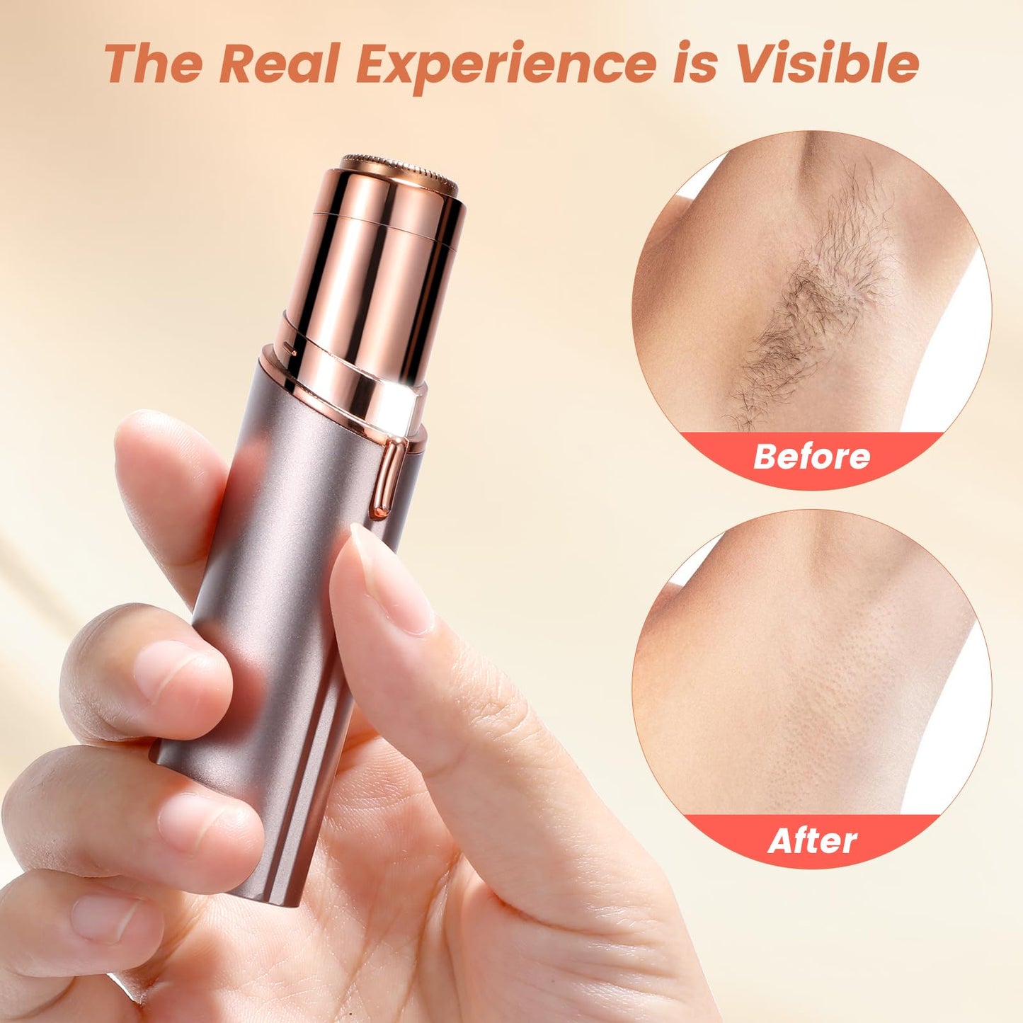 Facial Hair Remover for Women- as Seen on TV Painless Face Shaver -Mini Hair Remover, Electric Razor Shaver Portable Bikini Epilator for Lips, Chin Beauty and Personal Care claities