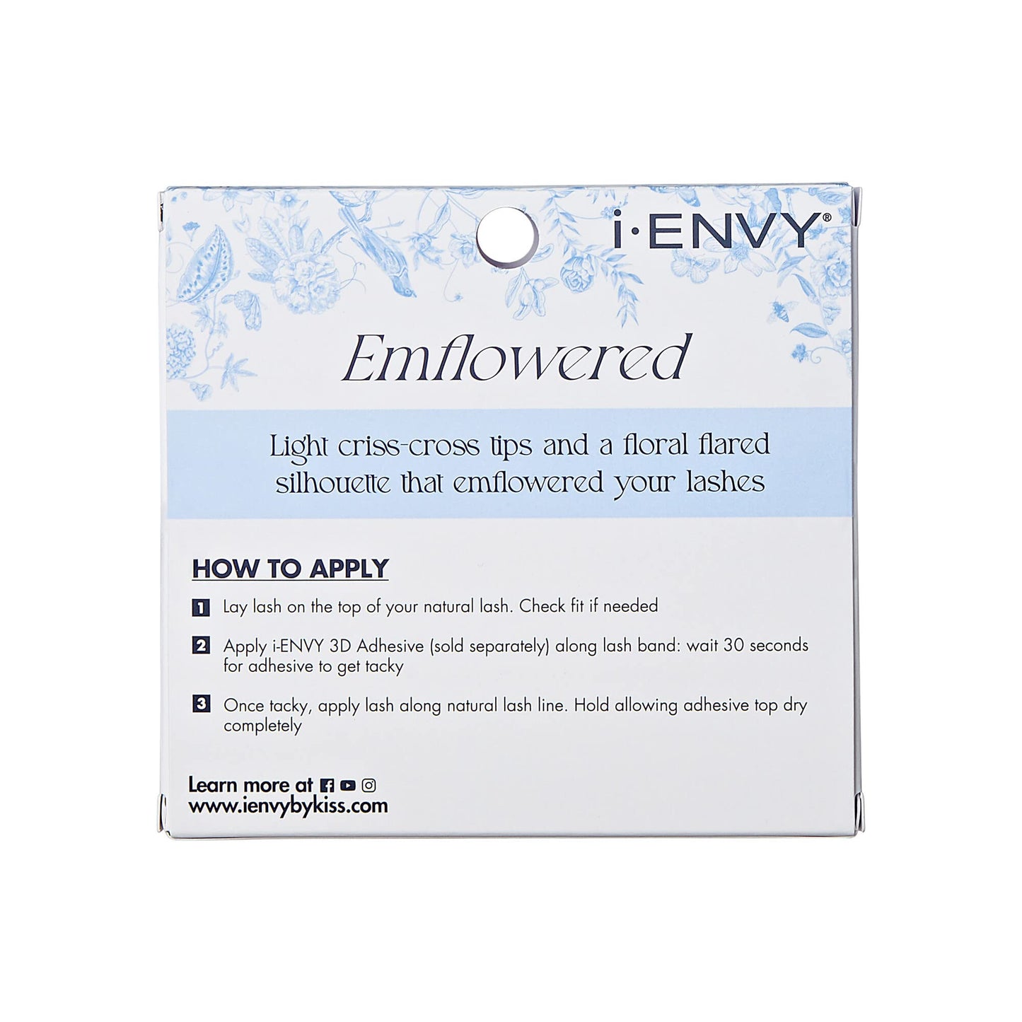 iEnvy Emflowered Natural Blooming Effect Fake Eyelashes Flared 3D False Lashes (06) Beauty & Personal Care i•ENVY