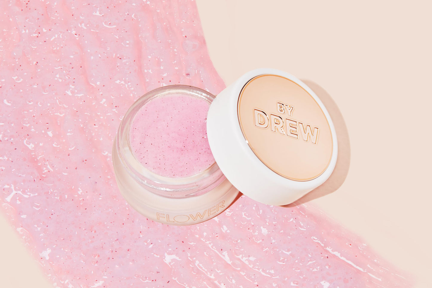 FLOWER BEAUTY By Drew Barrymore Petal Pout Lip Scrub - Exfoliate + Nourish Lips - Cocoa Butter + Coconut Oil-Infused Beauty & Personal Care FLOWER
