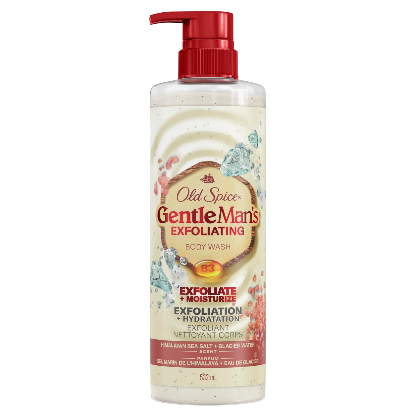 Old Spice Gentleman's Blend Exfoliating Body Wash, Himalayan Sea Salt, 532 ml Beauty & Personal Care Old Spice