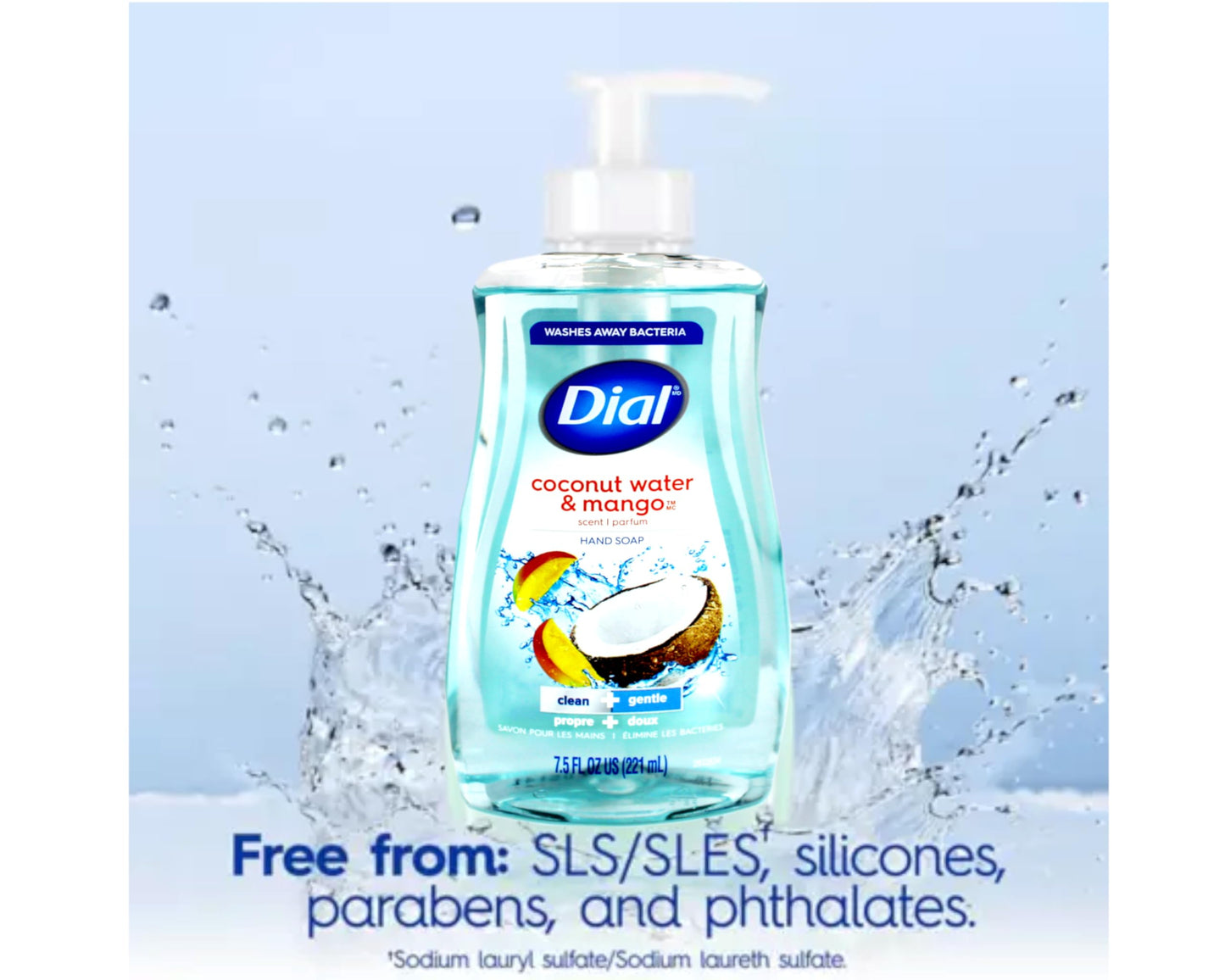 Dial Liquid Hand Soap, Coconut Water & Mango, 7.5 Fluid Ounces - 017000121581 017000121598 Beauty & Personal Care Camera