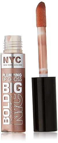 N.Y.C. New York Color Big Bold Plumping and Shine Lip Gloss, Colossal Cocao, 0.39 Fluid Ounce Beauty & Personal Care NYC