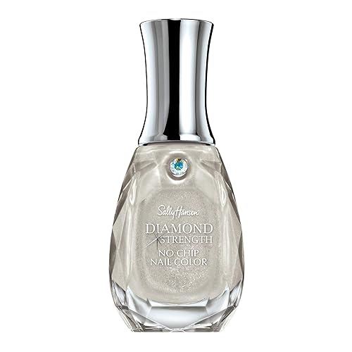 Sally Hansen Diamond Strength, Diamonds, Nail Growth, Protective Layer, Sheer, Shimmery Grey Nail Polish Beauty & Personal Care Sally Hansen