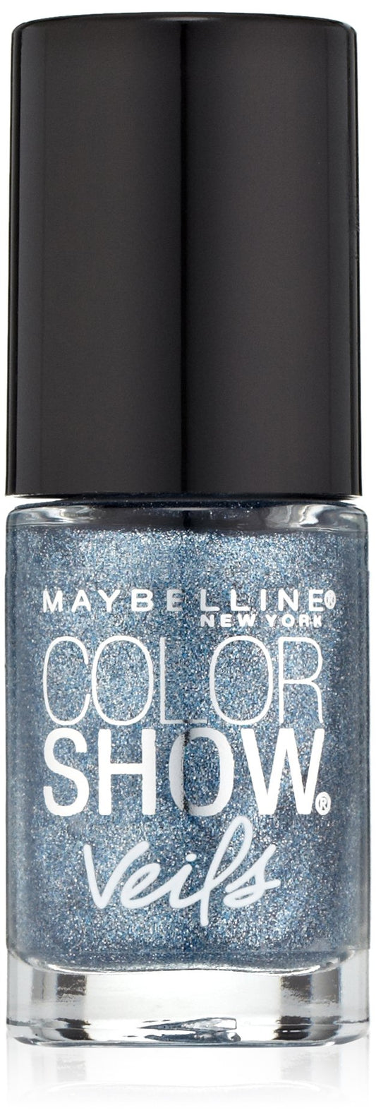 Maybelline New York Color Show Veils Nail Lacquer Top Coat, Blue Glaze, 0.23 Fluid Ounce