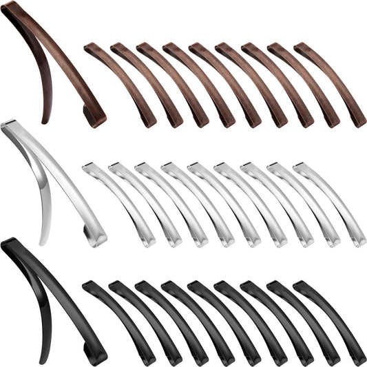 Hotop 30 Pieces Open Center Metal Barrettes Anti-slip Metal Hair Clip for Women, Assorted Colors(Slide Barrette,Black, Silver) Beauty & Personal Care Hotop