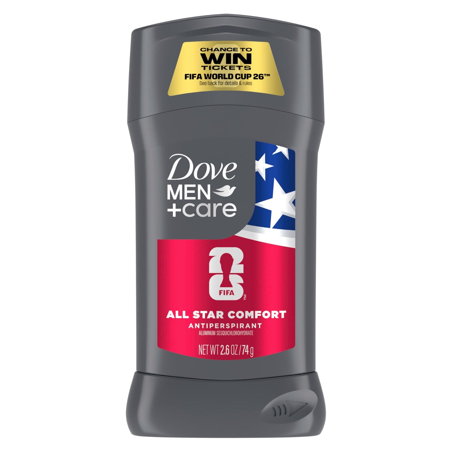 DOVE MEN + CARE All Star Comfort Antiperspirant Stick - FIFA World Cup 2026 Edition, 72H Odor?Neutralizing Protection with Added Moisturizer - 2.6 oz Beauty and Personal Care DOVE MEN + CARE