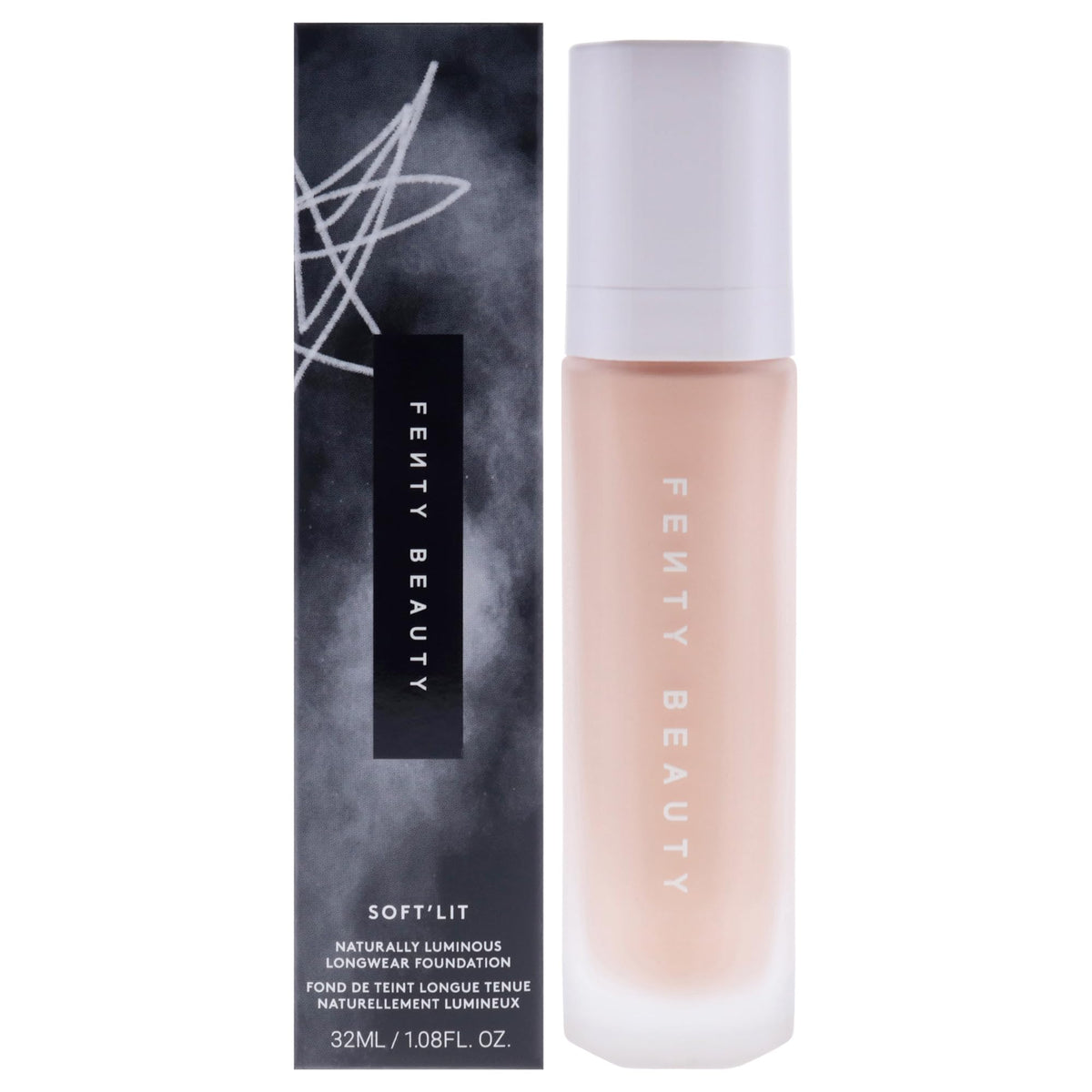 Soft Lit Naturally Luminous Longwear Foundation - 160 Light Warm Peach by Fenty Beauty for Women - 1.08 oz Foundation